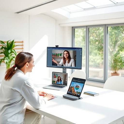 Imagen de una plataforma educativa en TeleEstudio Internacional